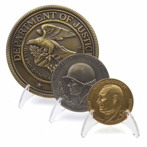 2-3/4 x 3-3/4 INCH ACRYLIC COIN ADJUSTABLE HOLDER