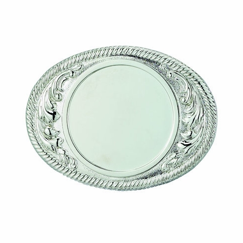 2-3/4 X 3-5/8 BELT BUCKLE SILVER FOR 2 INCH