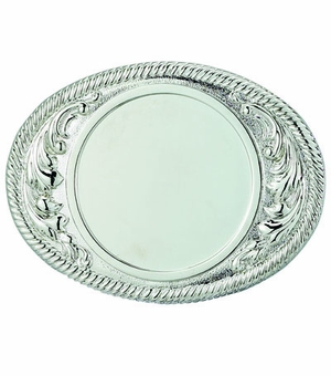 2-3/4 X 3-5/8 BELT BUCKLE SILVER FOR 2 INCH