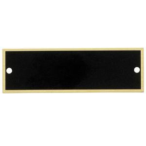 2-3/4 X 7/8 BLACK SCREENED PLATE
