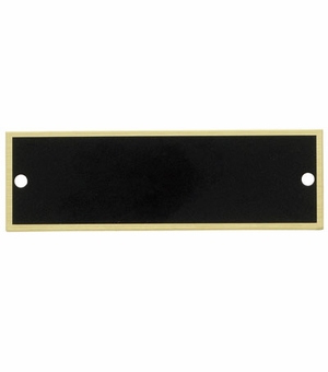 2-3/4 X 7/8 BLACK SCREENED PLATE