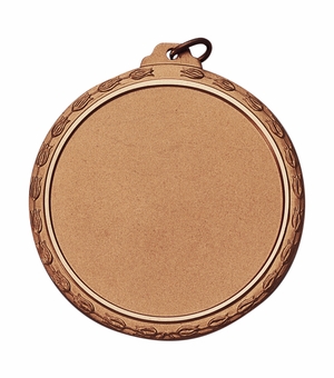  2-3/8 INCH MEDAL, DIAMOND CUT WREATH RIM, HOLDS 2 INCH INSERT - MULTIPLE COLORS