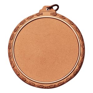  2-3/8 INCH MEDAL, DIAMOND CUT WREATH RIM, HOLDS 2 INCH INSERT - MULTIPLE COLORS