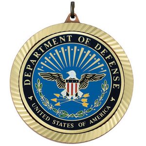 2-3/8 INCH MEDAL FRAME, DEPT. OF DEFENSE MEDALLION
