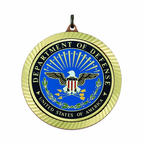 2-3/8 INCH MEDAL FRAME, DEPT. OF DEFENSE MEDALLION