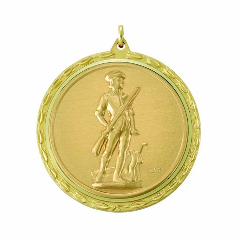 2-3/8 INCH MEDAL FRAME, MINUTEMAN MEDALLION