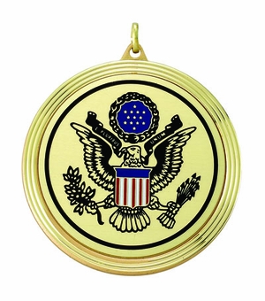 2-3/8 INCH MEDAL FRAME, SEAL OF THE U.S. MEDALLION