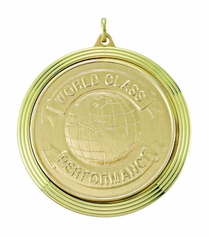 2 3/8 INCH MEDAL FRAME, WORLD CLASS PERFORMANCE MEDALLION