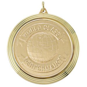 2 3/8 INCH MEDAL FRAME, WORLD CLASS PERFORMANCE MEDALLION