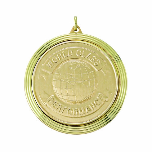 2 3/8 INCH MEDAL FRAME, WORLD CLASS PERFORMANCE MEDALLION