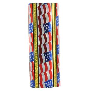 2-3/8 INCH U.S. FLAG OVAL PLASTIC COLUMN