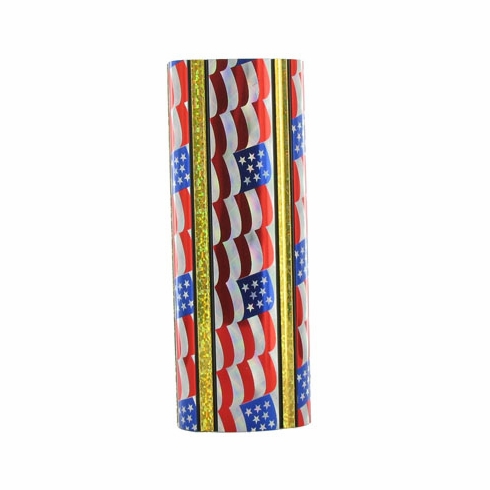 2-3/8 INCH U.S. FLAG OVAL PLASTIC COLUMN