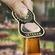 2-7/8 x 1-7/8 INCH BRIGHT GOLD ARMY VETERAN BOTTLE OPENER KEYCHAIN WITH SOFT EPOXY ENAMEL UNITED STATES ARMY EMBLEM
