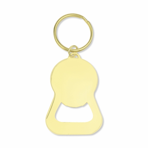 2-7/8 x 1-7/8 INCH BRIGHT GOLD ARMY VETERAN BOTTLE OPENER KEYCHAIN WITH SOFT EPOXY ENAMEL UNITED STATES ARMY EMBLEM