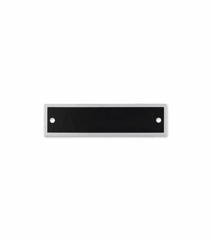 2-7/8 X 3/4 Inch Black and Silver Screened Perpetual Plate for Engraving