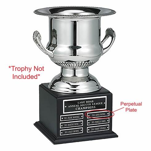 2-7/8 x 3/4 Inch Black and Silver Screened Perpetual Engraving Plate