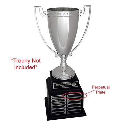 2-7/8 x 5/8 Inch Black and Silver Screened Perpetual Engraving Plate