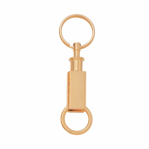 2-7/8 x 5/8 INCHES BRASS PULL AND SPLIT KEY RING