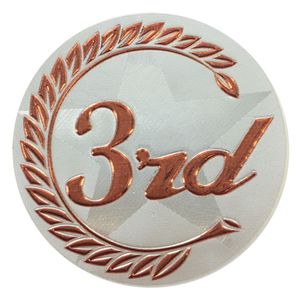 2 INCH 3RD PLACE METALLIC FOIL MYLAR INSERT
