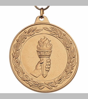 2 Inch Die-Struck Achievement Medal in Gold, Silver, or Bronze