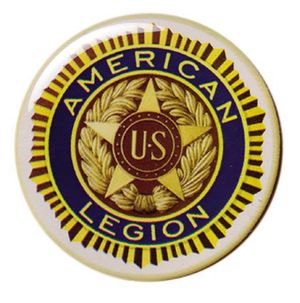 2-Inch in Diameter Round Metal Mylar-EpoxyAmerican Legion Peel-and-Stick Insert