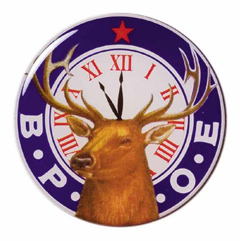 2-Inch in Diameter Round Metal Mylar-Epoxy B.P.O.E. Peel-and-Stick Insert