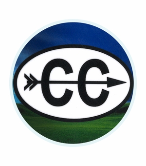 2 Inch in Diameter Round Cross Country Insert with Mylar Detailing