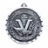 2 Inch Diamond-Engraved Brass Victory Medal in Gold, Silver, or Bronze with Customizable Back