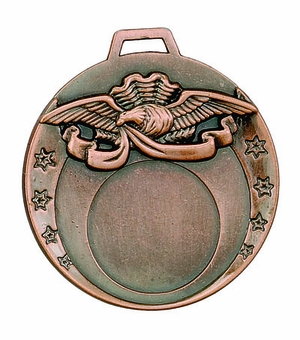2 INCH DIE CAST MEDAL FRAME HOLDS 1 INCH INSERT - MULTIPLE COLORS