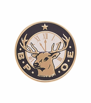 2 Inch in Diameter Round Metal Litho-Print BPOE Medallion Insert