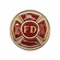 2 Inch in Diameter Round Metal Litho-Print Firefighter's Medallion Insert