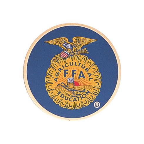 2 Inch in Diameter Round Metal Litho-Print Future Farmers of America Medallion Insert