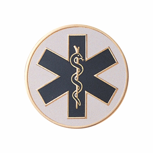 2 Inch in Diameter Round Metal Litho-Print Paramedic Medallion Insert