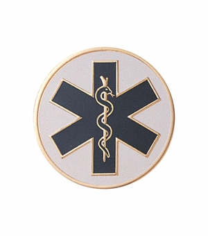2 Inch in Diameter Round Metal Litho-Print Paramedic Medallion Insert