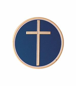 2 Inch in Diameter Round Metal Litho-Print Religious Themed Medallion Insert