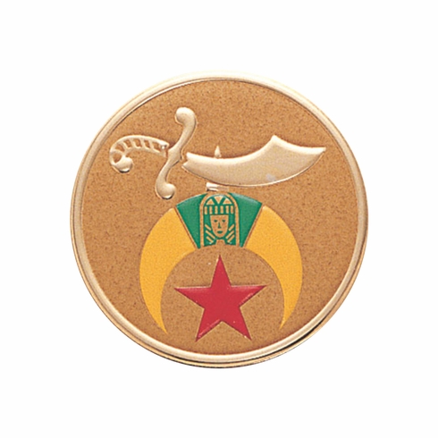 2 Inch in Diameter Round Metal Litho-Print Shriner Medallion Insert