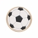 2 Inch in Diameter Round Metal Litho-Print Soccerball Themed Medallion Insert