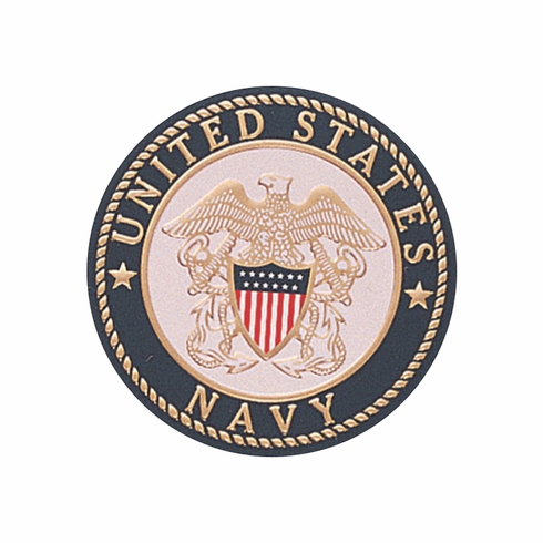 2 Inch in Diameter Round Metal Litho-Print US Navy Medallion Insert
