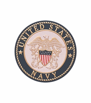 2 Inch in Diameter Round Metal Litho-Print US Navy Medallion Insert