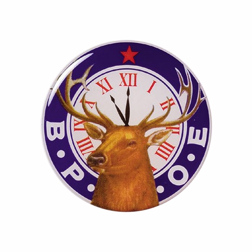 2-Inch in Diameter Round Metal Mylar-Epoxy B.P.O.E. Peel-and-Stick Insert