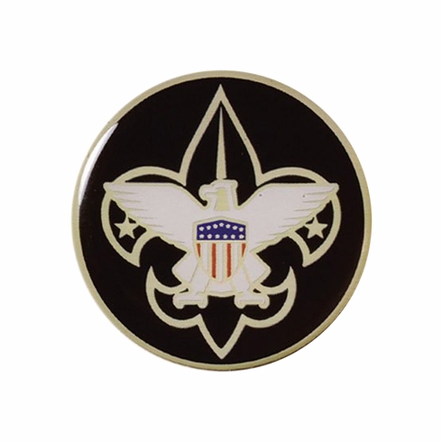 2-Inch in Diameter Round Metal Mylar-Epoxy Boy Scouts Peel-and-Stick Insert