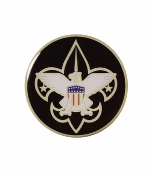2-Inch in Diameter Round Metal Mylar-Epoxy Boy Scouts Peel-and-Stick Insert