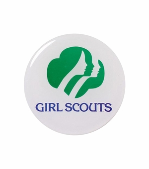 2-Inch in Diameter Round Metal Mylar-Epoxy Girl Scouts Peel-and-Stick Insert