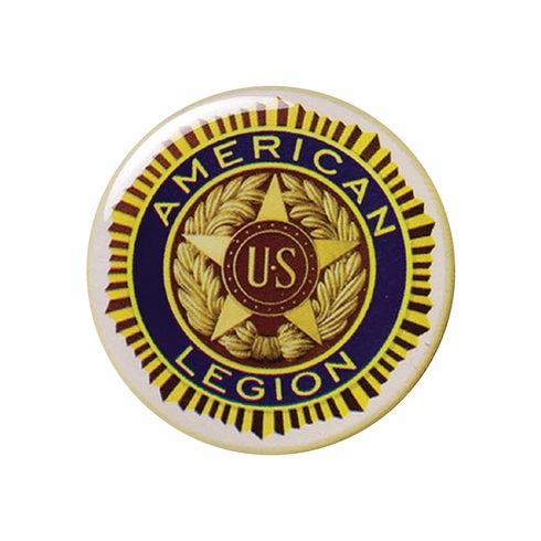 2-Inch in Diameter Round Metal Mylar-EpoxyAmerican Legion Peel-and-Stick Insert