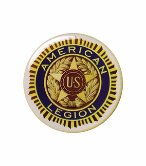 2-Inch in Diameter Round Metal Mylar-EpoxyAmerican Legion Peel-and-Stick Insert