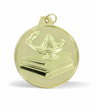2 Inch Die-Struck Academic Medal in Gold
