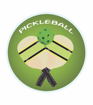 2 INCH PICKLEBALL MYLAR MEDALLION INSERT DISC