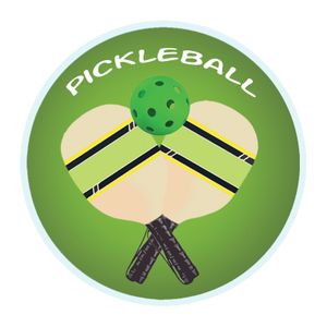 2 INCH PICKLEBALL MYLAR MEDALLION INSERT DISC