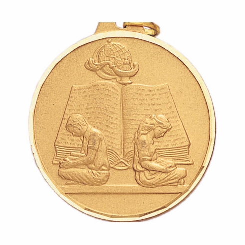 2 Inch Customizable Reading Medal in Gold or Bronze
