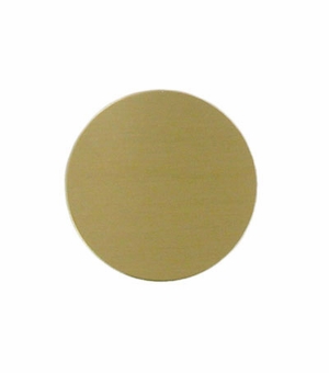 2 Inch in Diameter Satin Brass Disc